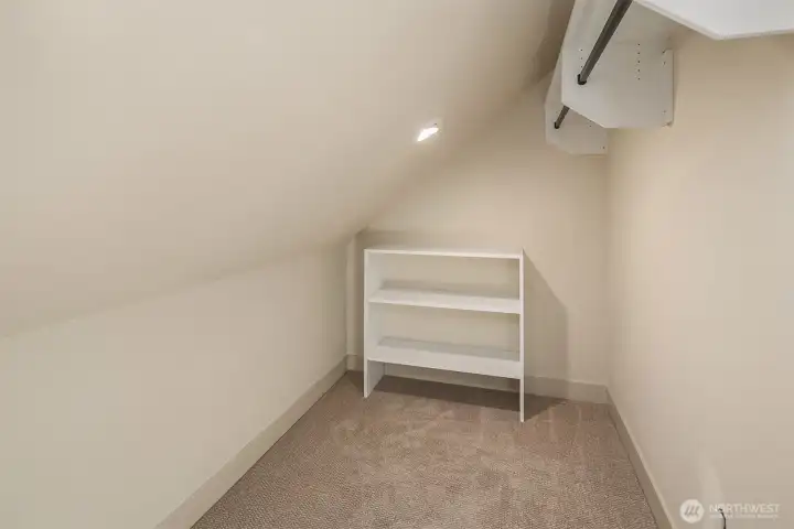 Great use of space, big storage room in the primary.