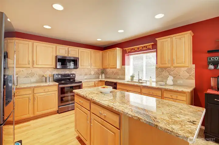 Hardwood floors in kitchen Hardwood floors in kitchen