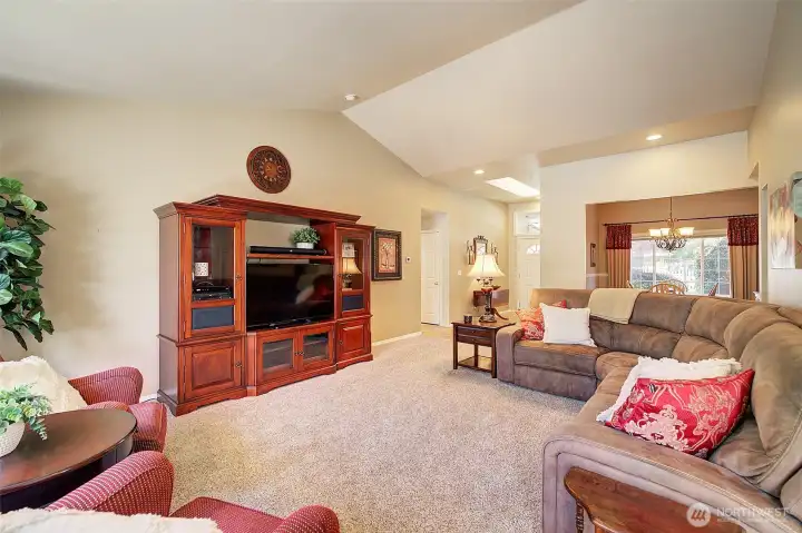 Soaring vaulted ceilings Soaring vaulted ceilings