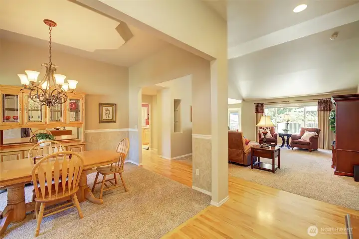 From entry, dining room & living room From entry, dining room & living room