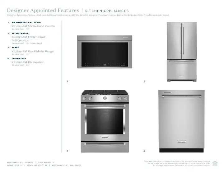 Designer appointed selections included in this home Designer appointed selections included in this home