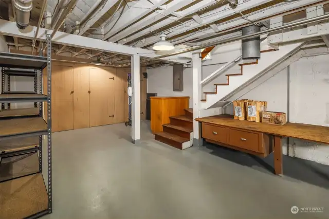 Basement for your projects and storage!