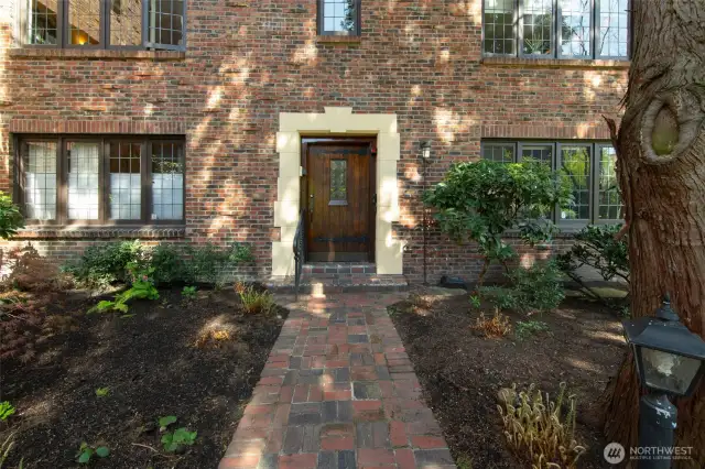 Entry to the unit.