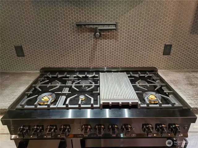 48" Double oven gas burner