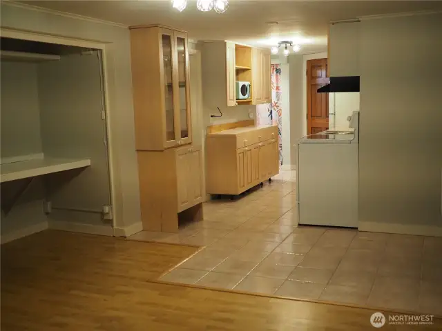 Apartment Kitchen and living area