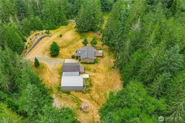 Overhead view of property