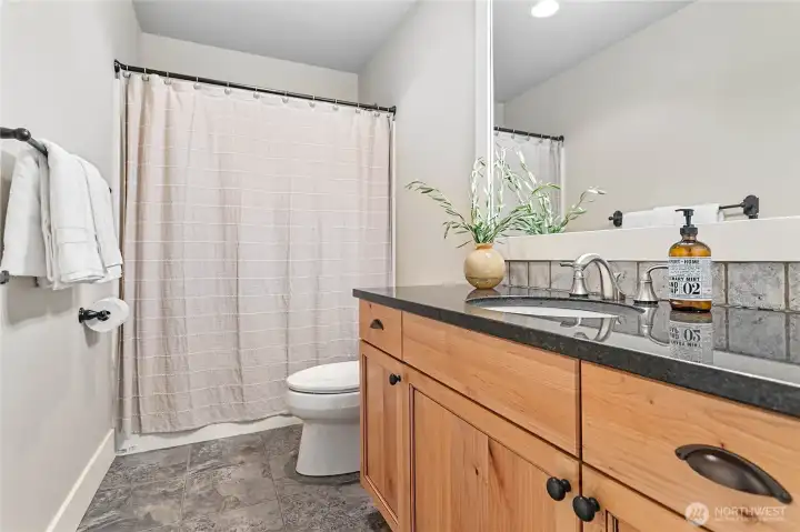 Shared full bath upstairs