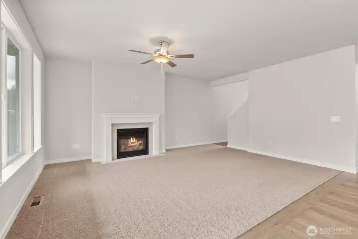 9ft high ceilings on the main floor