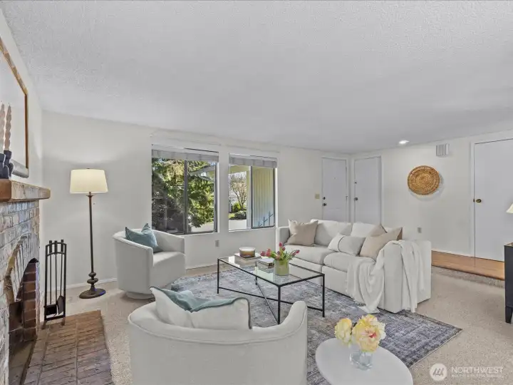 Alternate view of the family room showcasing the layout and flow.