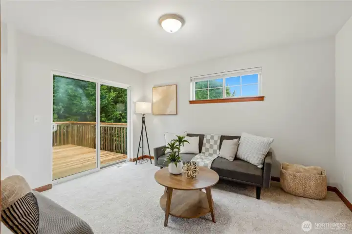 PRIMARY BEDROOM CONVERSATION / SITTING AREA WITH CLOSET