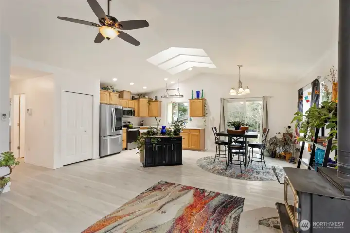 Skylights bring in even more natural light