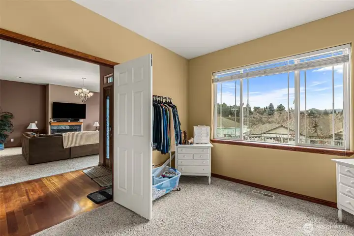 Bedroom/office off living room Upper