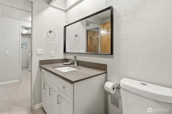 Updated hall bathroom