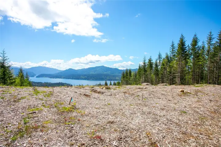 View before reaching top of cleared building area
