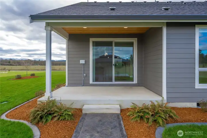 Covered Patio off Dining Rm