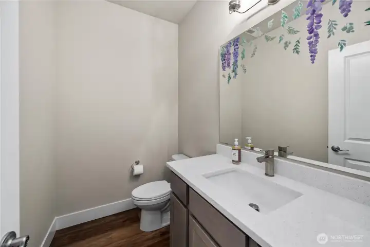 1/2 Bath on Main Level