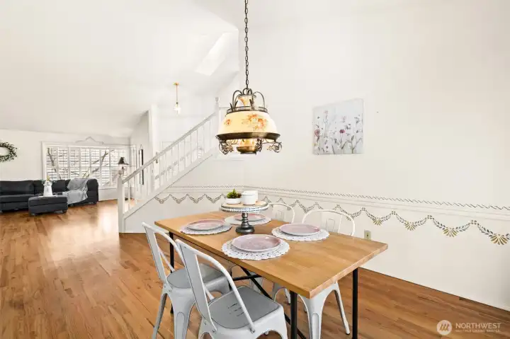 Adjoining rooms creates cohesiveness.