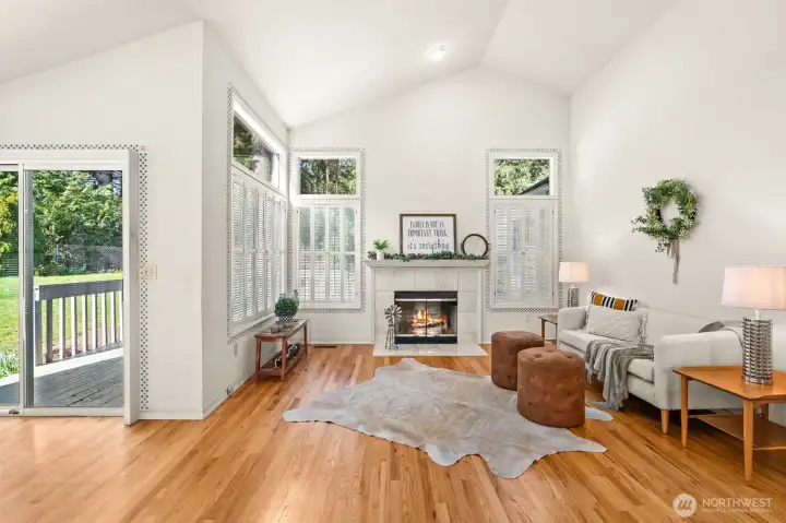 Light a cozy fire on those chilly nights.