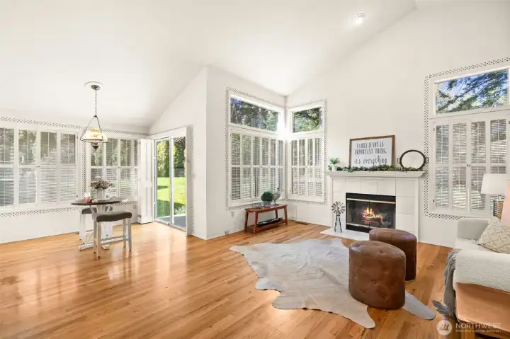 Oversized windows allow for amazing views.