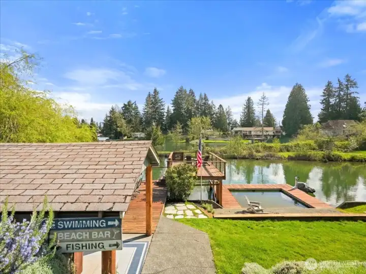Just steps away, enjoy your private cabana, personal beach, and designated swimming area where all the fun begins.