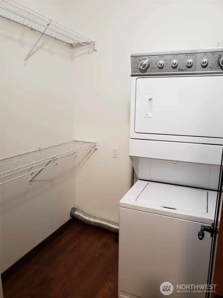 Convenient full size washer & dryer included in ADU