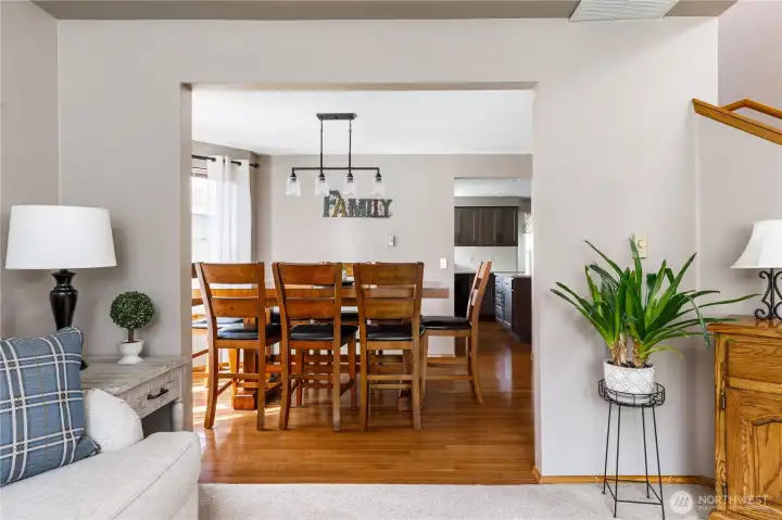 Enjoy gatherings in the dining area