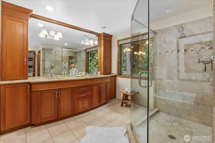 Beautifully updated primary bathroom