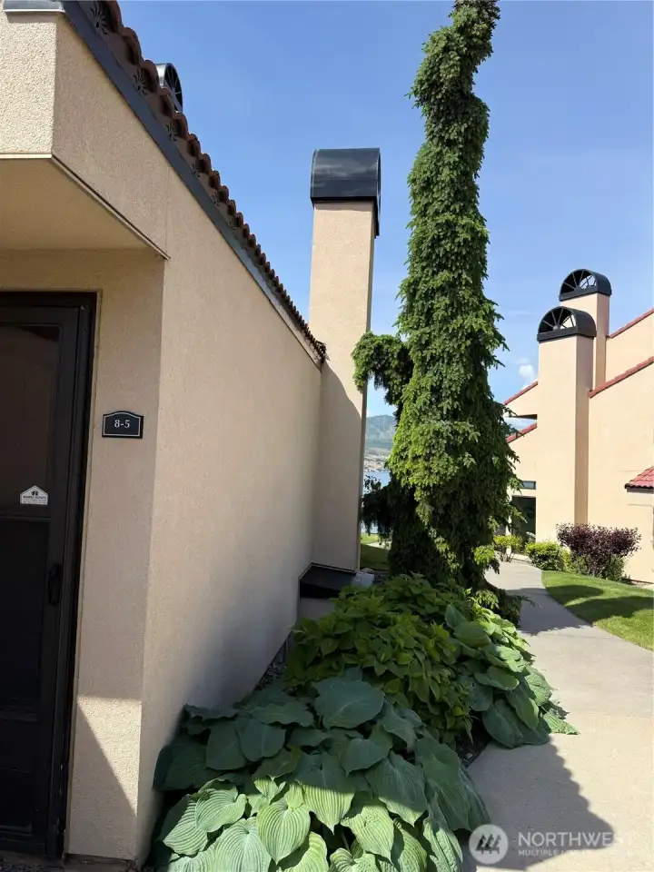 As you depart, it's just an easy stroll to the carport where your designated space is provided.