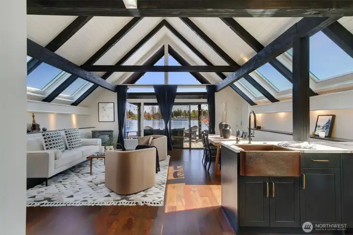 The modern residential concept A-Frame was designed & debuted in the United States during the mid century.  Jewel Box was built in 1968 and retained the focus of the minimalism, sustainable tiny-home trends.