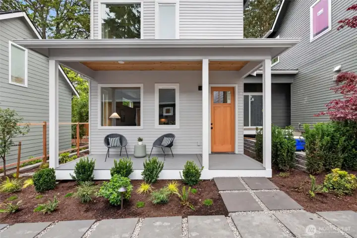 An inviting porch welcomes you