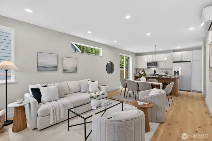 Efficient and open living space.