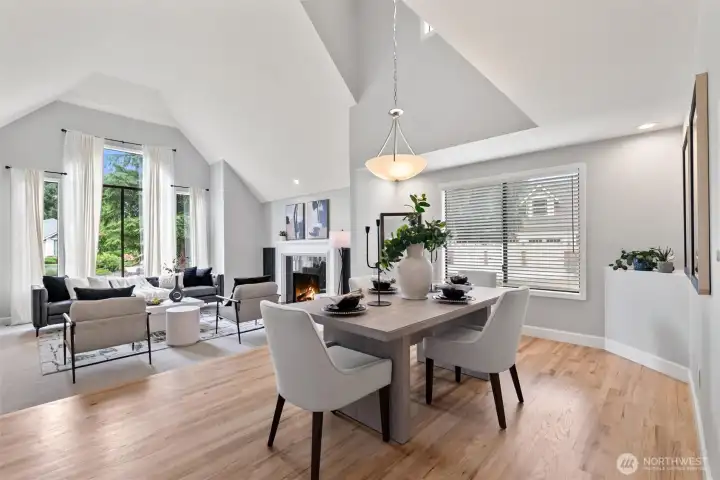 Enjoy vaulted ceilings and strategically placed windows for maximum daylight saving.