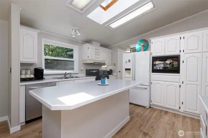 Kitchen with island seating Kitchen with island seating