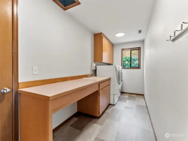 laundry room with door to garage