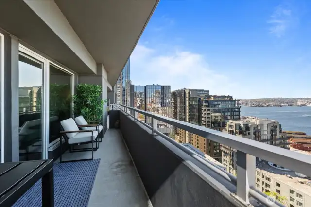 Kick back on your private balcony, with plenty of room for seating and views that are always on point. It's your chill spot for unwinding or hanging out with friends while taking in the amazing scenery.