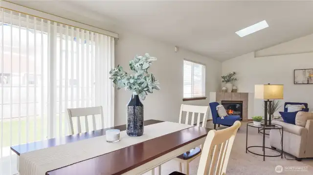 Dining Room And Family Room