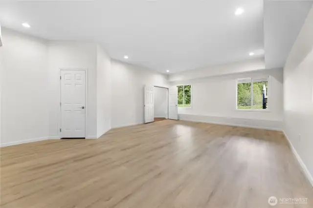One of Two Large Rooms On Lower Level