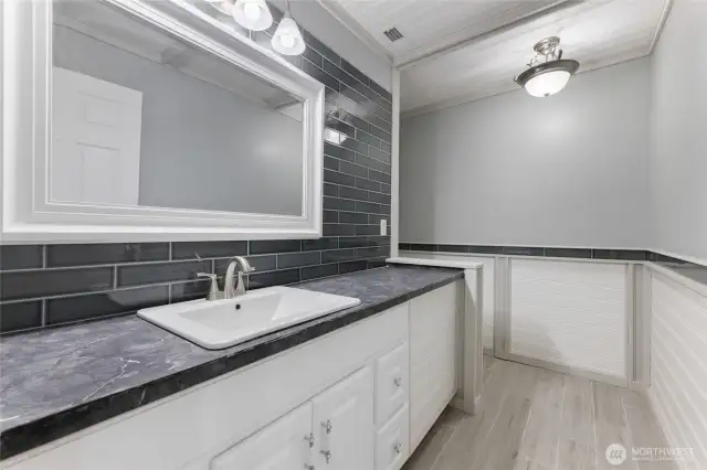 1/2 Bath On Lower Level