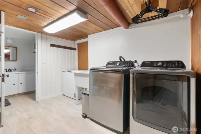 Laundry room with storage