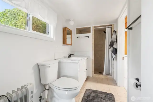Lower level full bathroom
