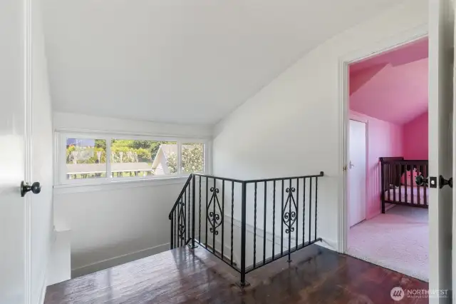 Upper level stairs