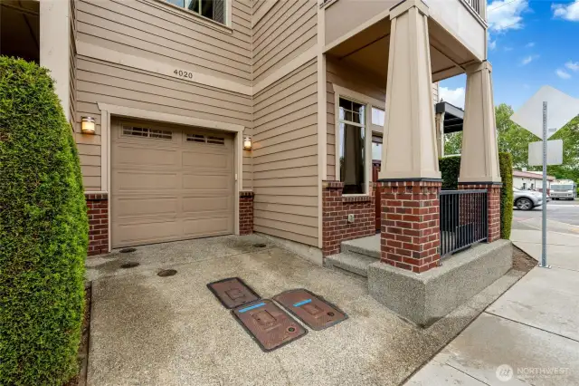 A tandem 2 car garage plus one spot in the driveway!