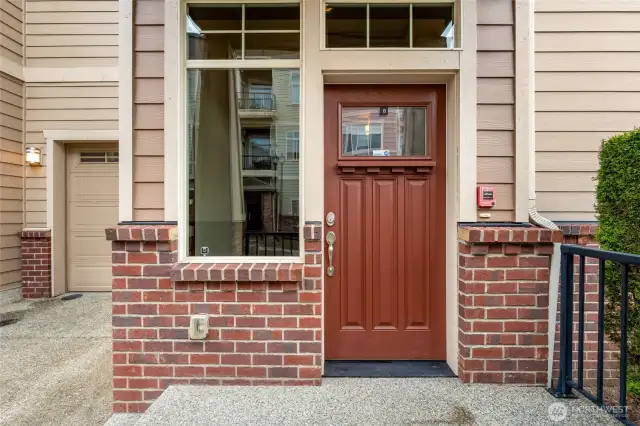 A covered front porch keeps you dry in the rainy season.