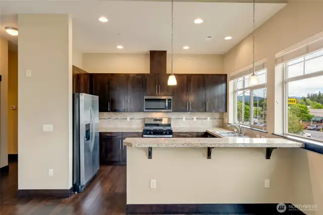 Plenty of storage and natural light.