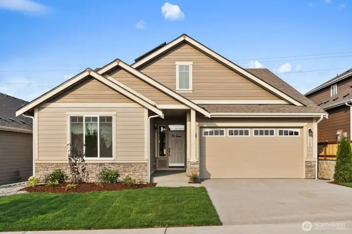 Welcome to the popular Spruce! This home features 2,445 sq feet with 4 bedrooms + bonus, 3 bathrooms and Primary room is located on the main level!