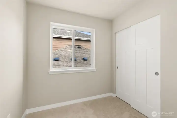 Extra storage at top of stairs landing.