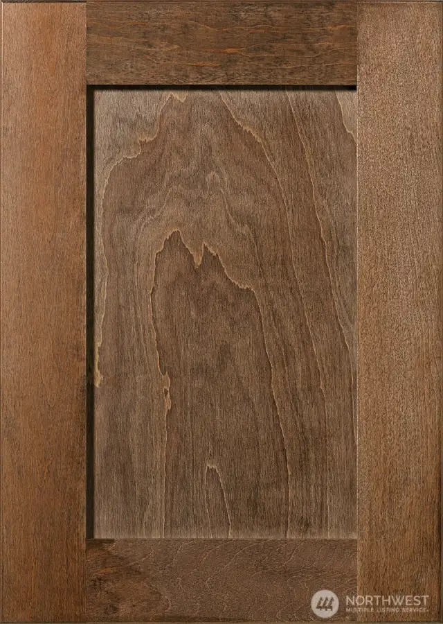 Shaker style Sable-stained Maple cabinets throughout