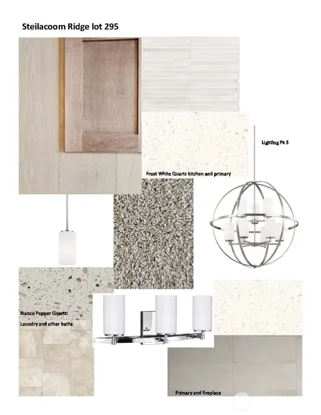 Interior surfaces & lighting.