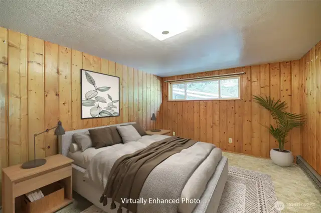 This 3rd bedroom is located on the lower floor.