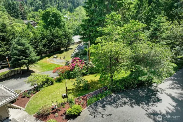 This lovingly maintained property offers dozens of varieties of trees and plants to enjoy you around.